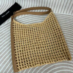 Saint Laurent Oxalis Bag In Raffia Macrame
